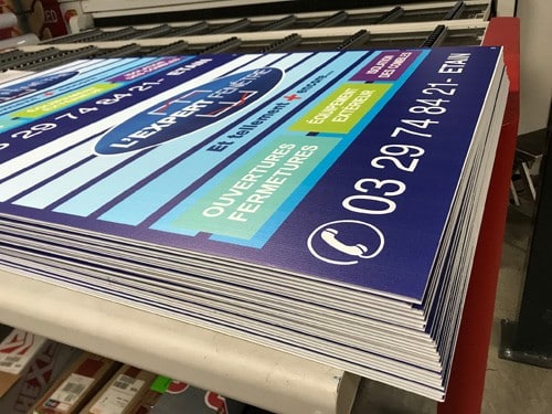 personnalisation de panneau alvéolaire