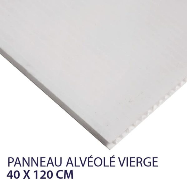 panneau alvéolaire vierge 40 x 120 cm