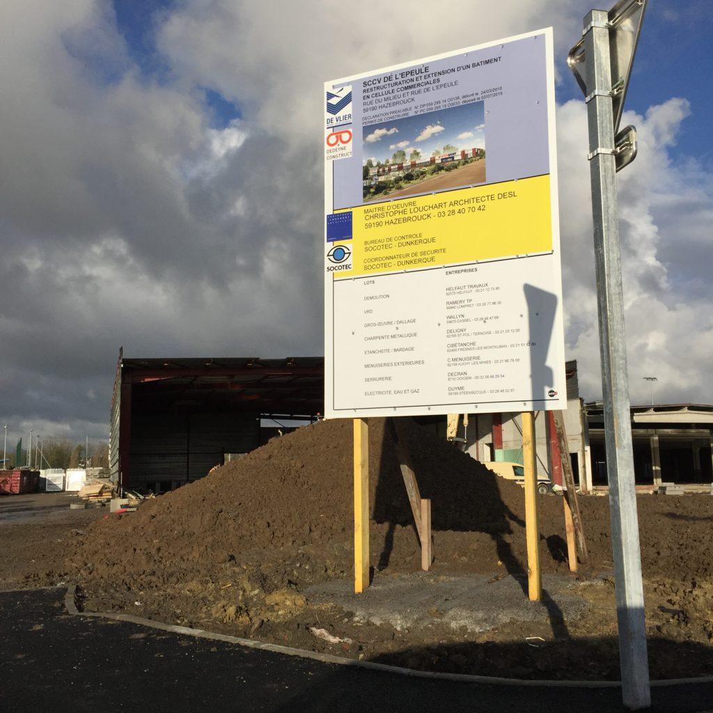 Panneau de chantier Akilux personnalisé — Alveo-Print